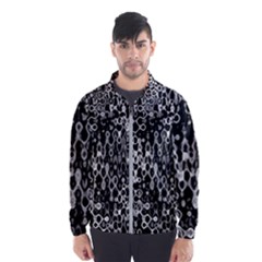 Black And White Modern Abstract Design Men s Windbreaker by dflcprintsclothing