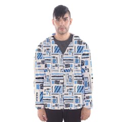 Ethnic Geometric Abstract Textured Art Men s Hooded Windbreaker by dflcprintsclothing