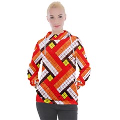 Pop Art Mosaic Women s Hooded Pullover by essentialimage365
