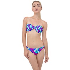 Pop Art Mosaic Classic Bandeau Bikini Set by essentialimage365