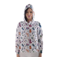 Funny Cats Women s Hooded Windbreaker by SychEva