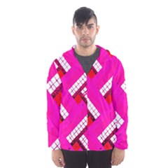 Pop Art Mosaic Men s Hooded Windbreaker by essentialimage365