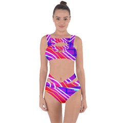 Pop Art Neon Lights Bandaged Up Bikini Set  by essentialimage365