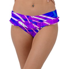 Pop Art Neon Wall Frill Bikini Bottom by essentialimage365