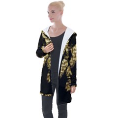 Bud Gilt  Longline Hooded Cardigan by MRNStudios