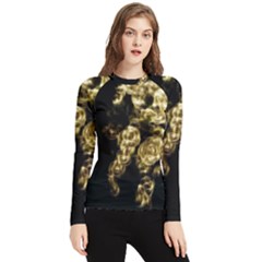 Bud Gilt  Women s Long Sleeve Rash Guard by MRNStudios