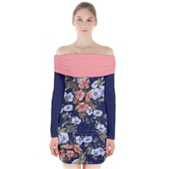 S1 Big Dress  Long Sleeve Off Shoulder Dress by flowerland
