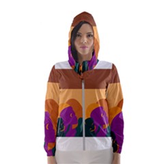 Girl Power Women s Hooded Windbreaker by designsbymallika
