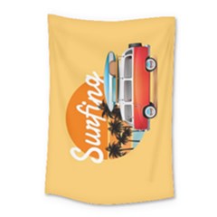Summer Surfing Small Tapestry by walala