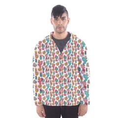 Cactus Love Men s Hooded Windbreaker by designsbymallika