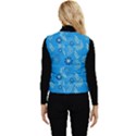 Folk flowers art pattern Floral  surface design  Seamless pattern Women s Short Button Up Puffer Vest View2