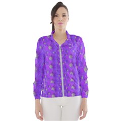 Paradise Flowers In A Peaceful Environment Of Floral Freedom Women s Windbreaker by pepitasart