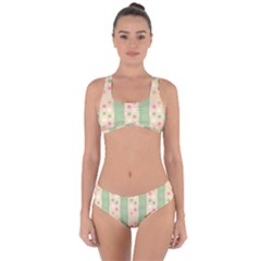 Circular Minimal Art Criss Cross Bikini Set by designsbymallika
