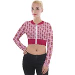 seahorseredpinkseahorsees Long Sleeve Cropped Velvet Jacket
