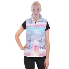 Smile Women s Button Up Vest by designsbymallika