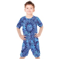 Fuzzball Mandala Kids  Tee And Shorts Set by MRNStudios