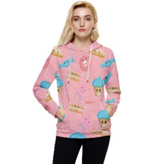 Toothy Sweets Women s Lightweight Drawstring Hoodie by SychEva