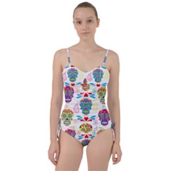 Boho Skull Vibe Sweetheart Tankini Set by designsbymallika