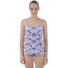 Love To The Flowers In A Beautiful Habitat Twist Front Tankini Set by pepitasart