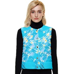 Pop Art Neuro Light Women s Short Button Up Puffer Vest by essentialimage365