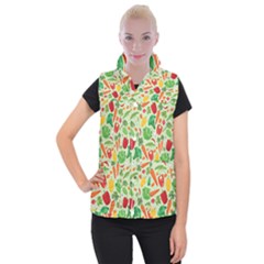 Vegetables Love Women s Button Up Vest by designsbymallika