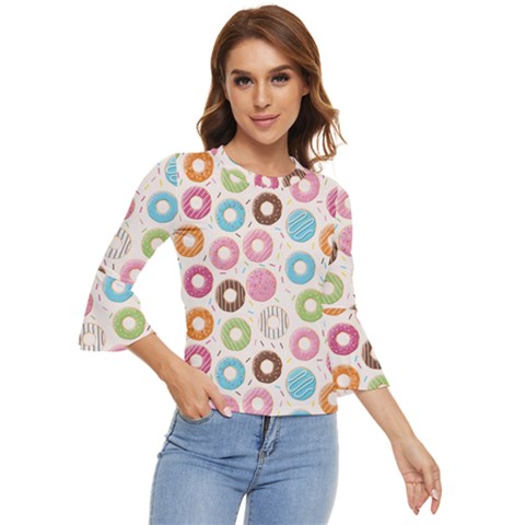 Donuts Love Bell Sleeve Top by designsbymallika