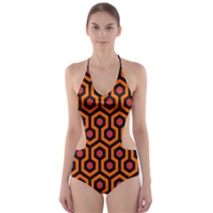 The Shining Overlook Hotel Carpet Cut-out One Piece Swimsuit by Malvagia