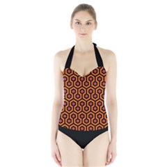 The Shining Overlook Hotel Carpet Halter Swimsuit by Malvagia