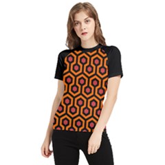 The Shining Overlook Hotel Carpet Women s Short Sleeve Rash Guard by Malvagia