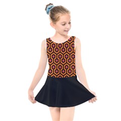 The Shining Overlook Hotel Carpet Kids  Skater Dress Swimsuit by Malvagia