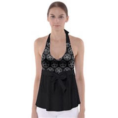 Baphomet Pentagram Babydoll Tankini Top by Malvagia