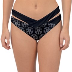 Baphomet Pentagram Double Strap Halter Bikini Bottom by Malvagia