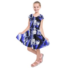 Glacial Speeds Kids  Short Sleeve Dress by MRNStudios