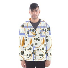 Folk Flowers Pattern Floral Surface Design Men s Hooded Windbreaker by Eskimos