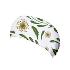 Folk Flowers Pattern Floral Surface Design Yoga Headband