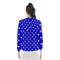 1950 Blue White Dots Women s Hooded Windbreaker View2