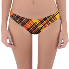 Root Humanity Orange Yellow And Black Reversible Hipster Bikini Bottoms by WetdryvacsLair