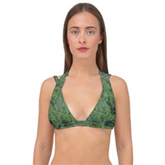 Leafy Forest Landscape Photo Double Strap Halter Bikini Top by dflcprintsclothing