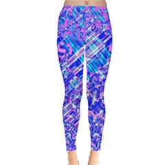 Root Humanity Bar And Qr Code Combo In Purple And Blue Leggings  by WetdryvacsLair