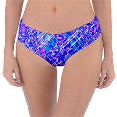 Root Humanity Bar And Qr Code Combo In Purple And Blue Reversible Classic Bikini Bottoms by WetdryvacsLair