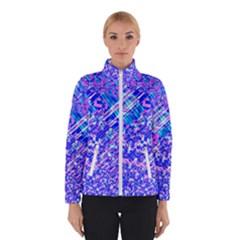 Root Humanity Bar And Qr Code Combo In Purple And Blue Winter Jacket by WetdryvacsLair