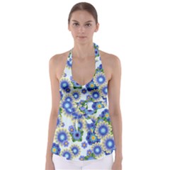 Flower Bomb 7 Babydoll Tankini Top by PatternFactory