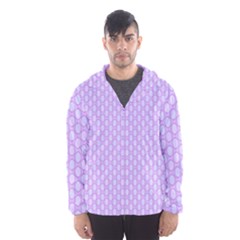 Soft Pattern Lilac Men s Hooded Windbreaker by PatternFactory