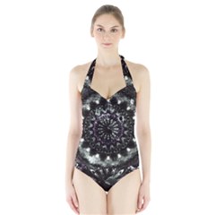 Moody Mandala Halter Swimsuit by MRNStudios