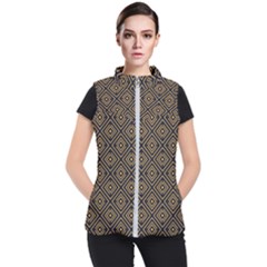 Art Deco Vector Pattern Women s Puffer Vest by webstylecreations