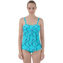 Retro Fun 821b Twist Front Tankini Set by PatternFactory