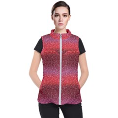 Red Sequins Women s Puffer Vest by SychEva