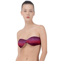 Red Sequins Classic Bandeau Bikini Top  by SychEva