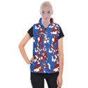 Splatter Women s Button Up Vest View1