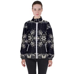 Bnw Mandala Women s High Neck Windbreaker by MRNStudios